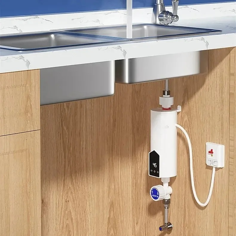 Adjustable Portable Electric Water Heater for Home, Shower & Kitchen Sink