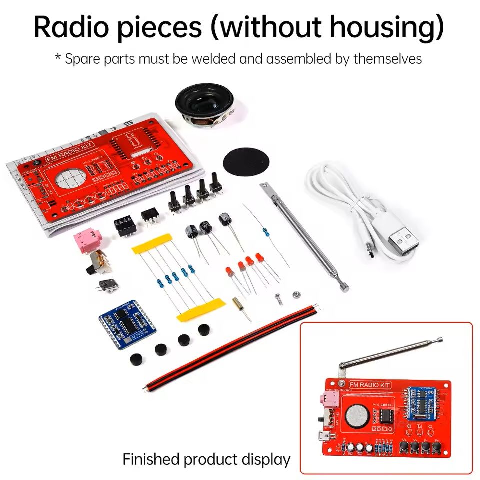 DIY RDA5807 FM Radio Electronic Kit with Digital Display