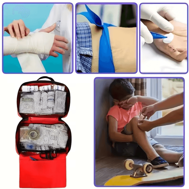 All-Purpose Emergency First Aid Kit – Portable Medical Bag for Home, Travel & Outdoor Survival