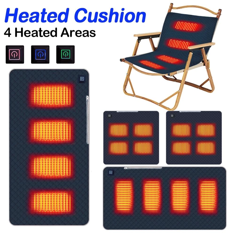 5V USB Graphene Heating Pad – 3-Level Thermal Cushion for Outdoor Camping & Home