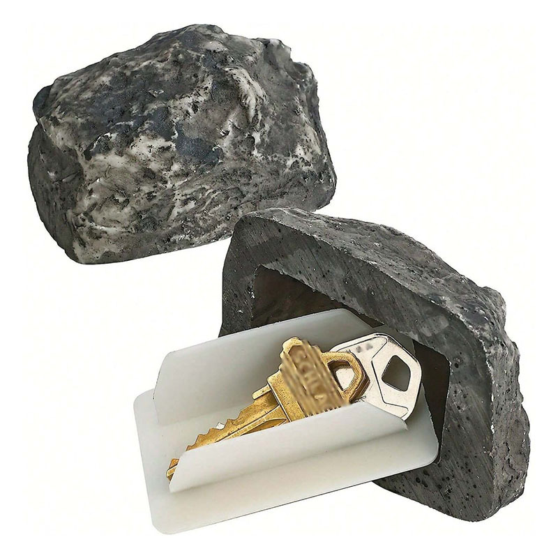 Hidden Garden Key Box, Outdoor Key Hider Stone Decoration for Home Ornaments