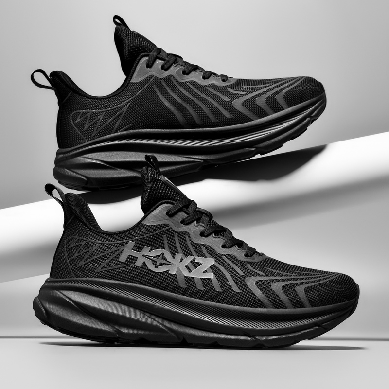 Men Breathable Running Shoes with Cushioning and Non-Slip Sole