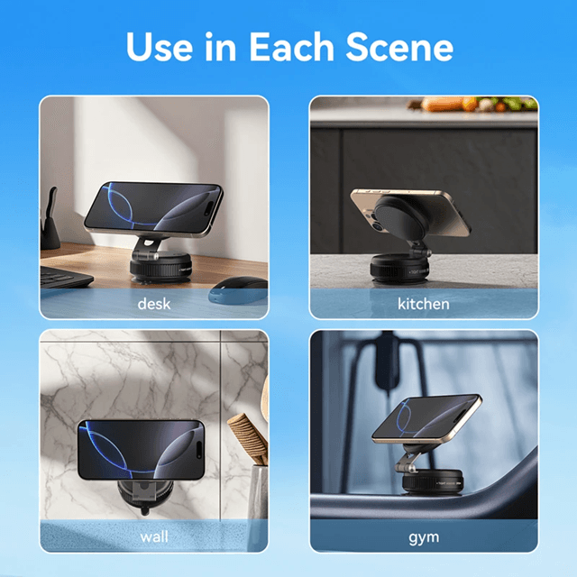 FlexView Vacuum Suction Car Phone Holder 360 Rotating Mount