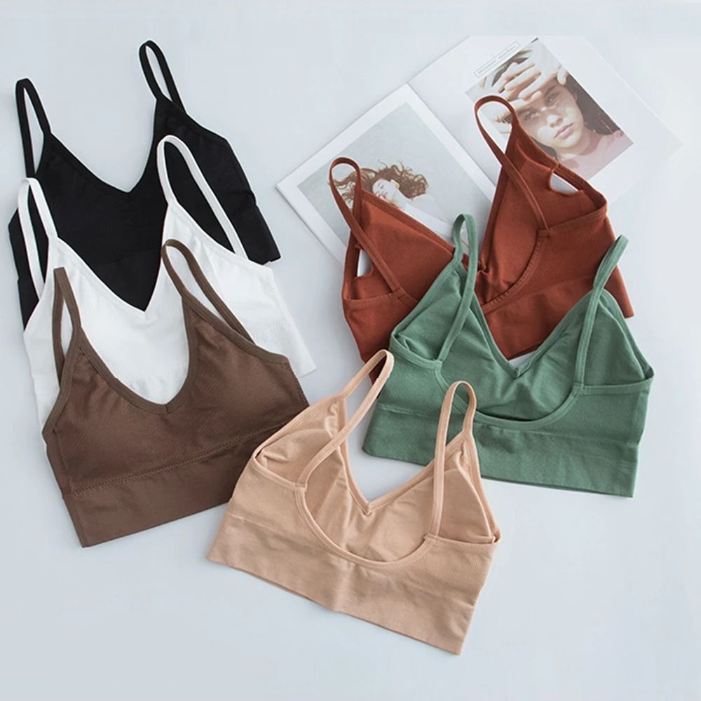 Seamless Athletic Crop Top Bralette