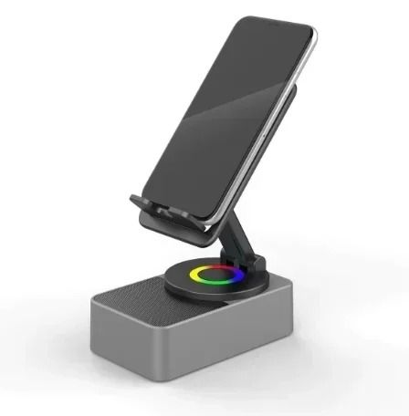 Wireless Bluetooth Speaker with Phone Holder and Power Bank