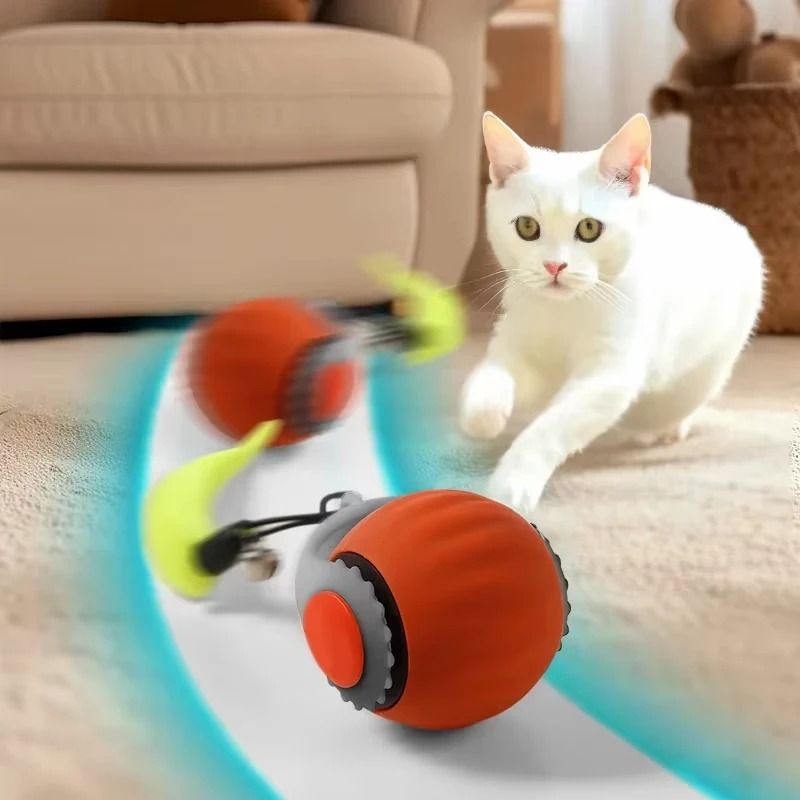 Cat Interactive Rolling Ball Toy USB Rechargeable Smart Pet Electric Toy
