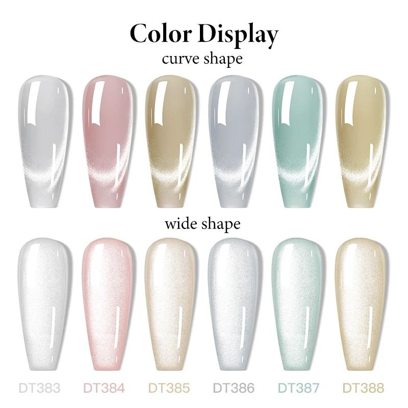 7ml Magnetic Gel Nail Polish – Cat Eye Effect, Glitter, Semi-Permanent UV/LED Soak-Off