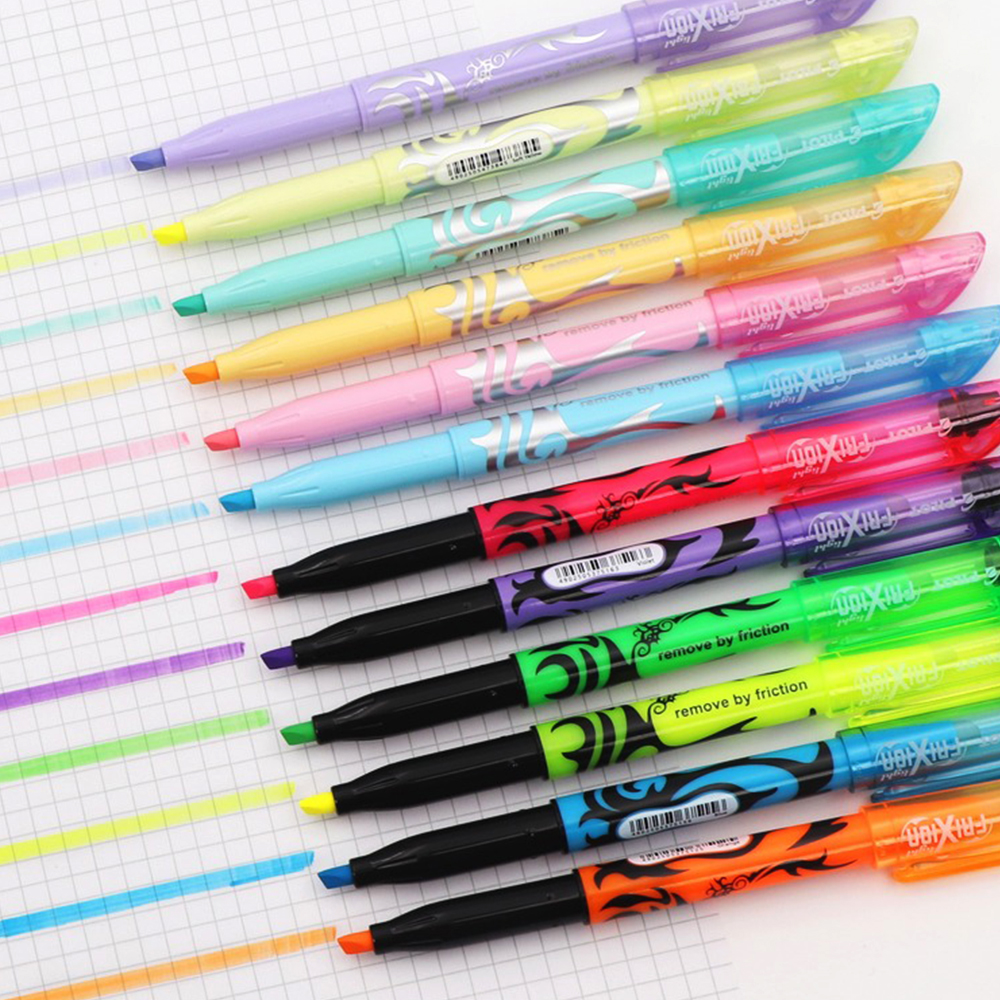 Pilot FRIXION Erasable Highlighters, Student Color Marker Pens, Soft Light Eye Protection, School Supplies
