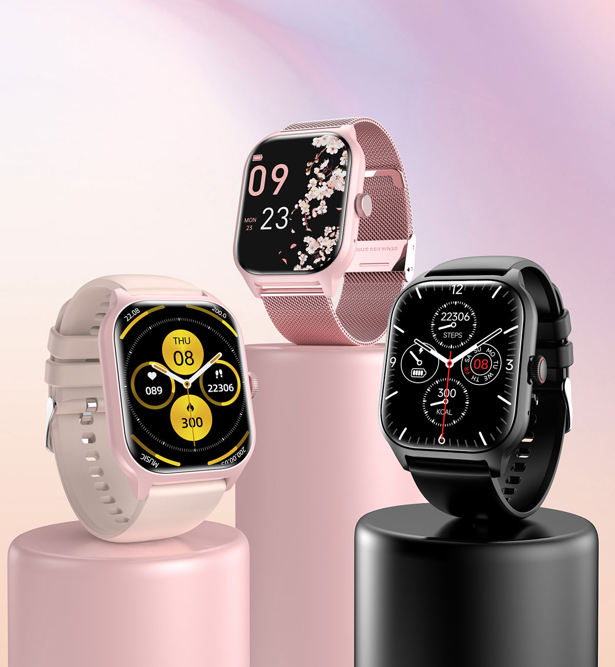 Bluetooth Call Smartwatch Android Fitness Tracker Music Sports Watch