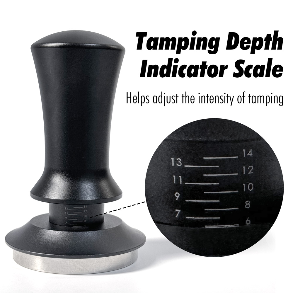 Calibrated Spring Loaded Espresso Accessories, Ripple Base Leveling Constant Pressure Barista Tools