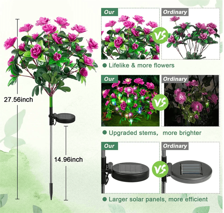 SolarBloom Azalea Garden Light