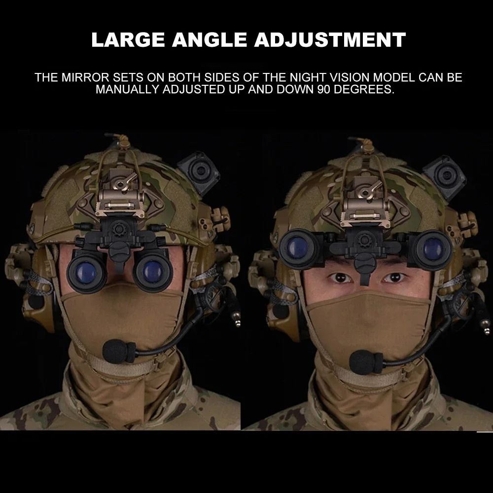AN PVS31 Dual Tube Night Vision Goggles Dummy Model Tactical Helmet Prop