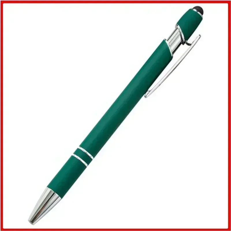 Customized Logo Ballpoint Pen, Personalized Stylus Touch Pen, Engrave Text Metal Pen, Office, School Stationery Supplies