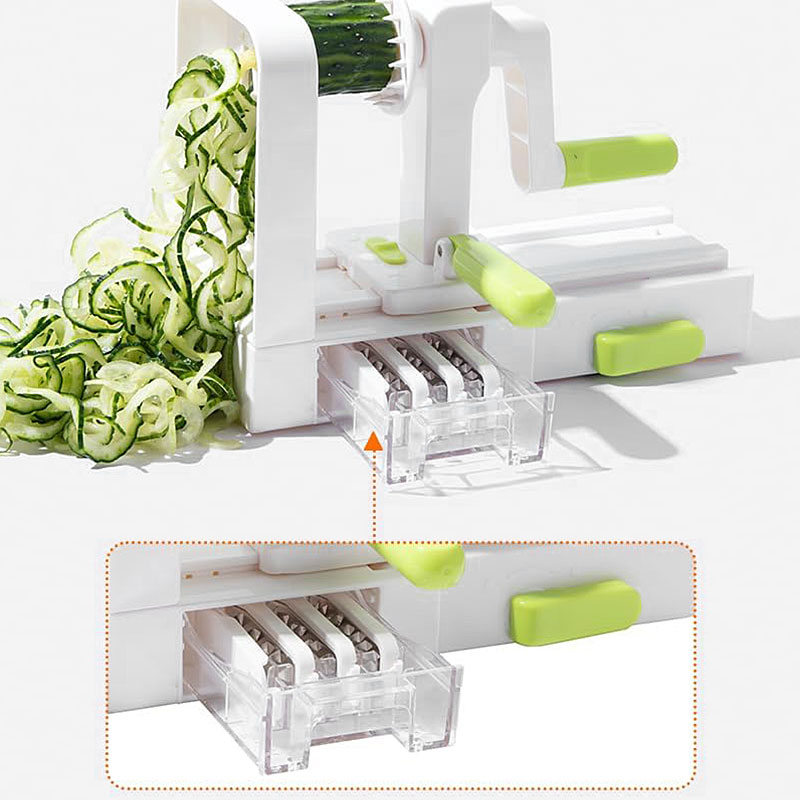Best Veggie Spiral Slicer Blades Zucchini Noodle Maker Curly Fry Chopper Cutter Pasta Spaghetti Maker