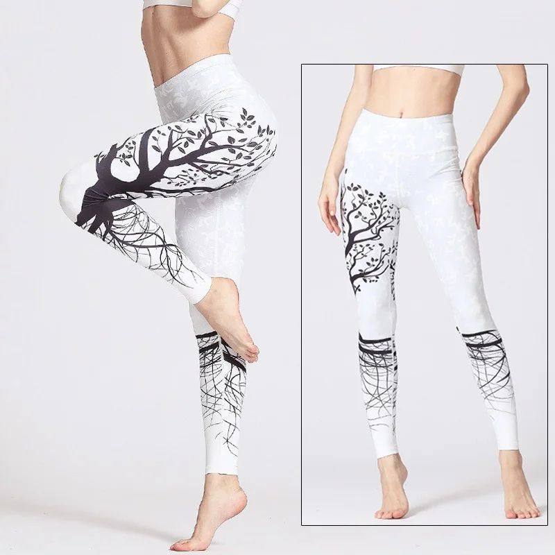 Cloud Hide Women's High-Waist 4-Way Stretch Yoga Leggings – Non-See-Through Fitness & Running Pants