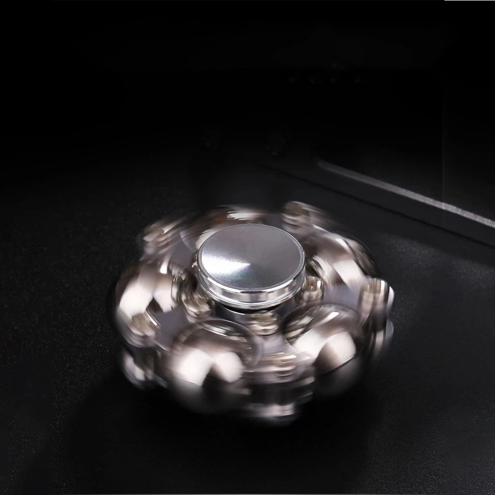 Foldable Double Pendulum Metal Fidget Spinner, Antistress Hand Spinner, Gyroscope Adult Toys & Stress Relief Gift