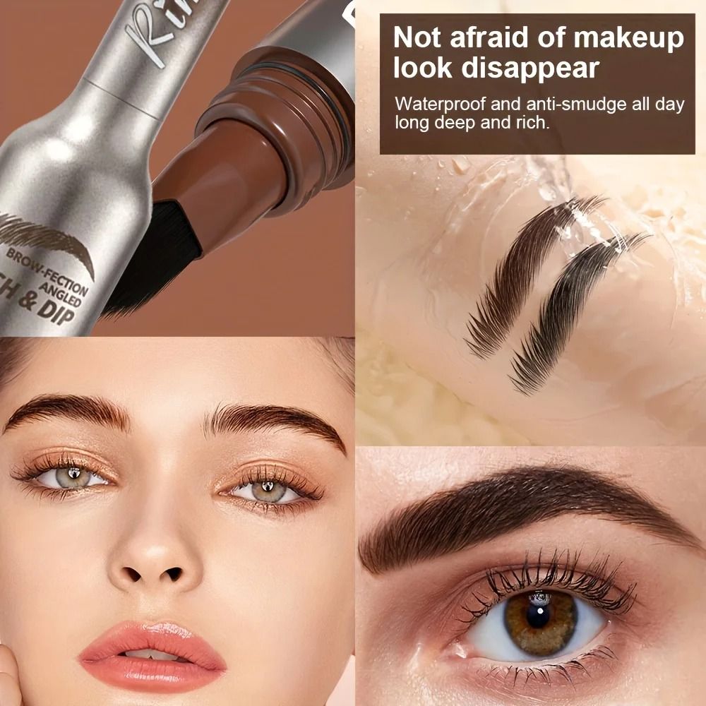 Waterproof Long-Lasting Eyebrow Tint Cream with Brush