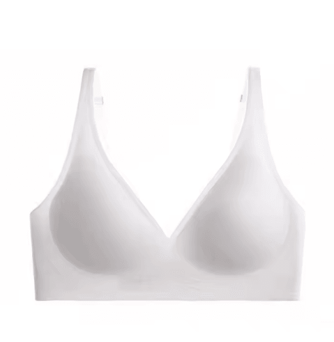 Seamless Wire Free Push Up Bra with Adjustable Straps
