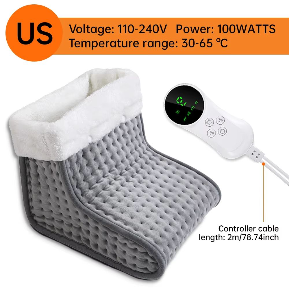 CozyFeet Electric Heated Foot Warmer – 9 Gear Heating Pad with Adjustable Temperature Control