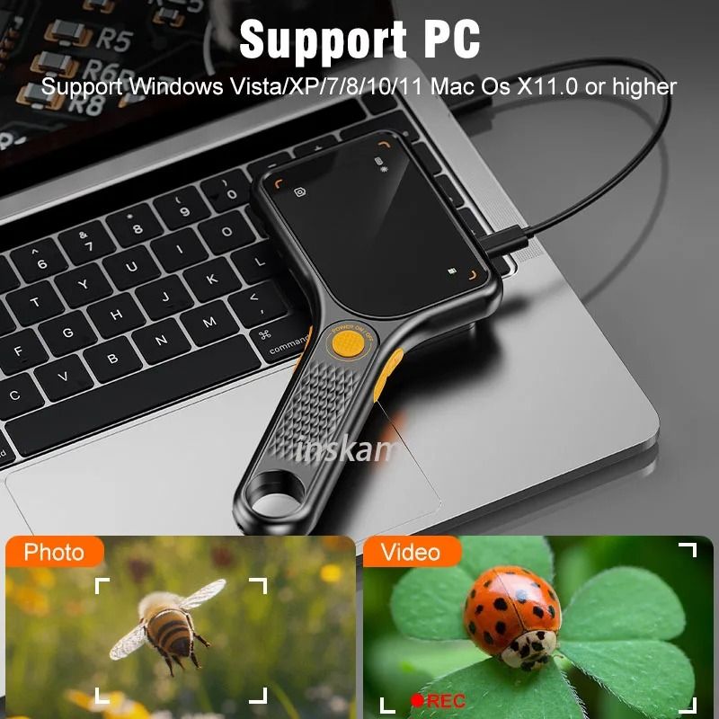 Handheld Digital Microscope with IPS Screen and 500x Magnification