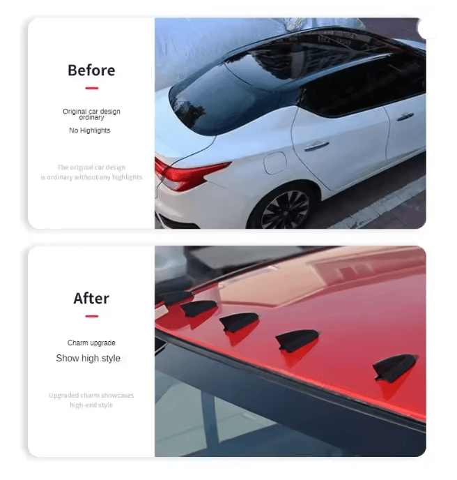 AeroVortex Shark Fin Roof Spoiler Kit