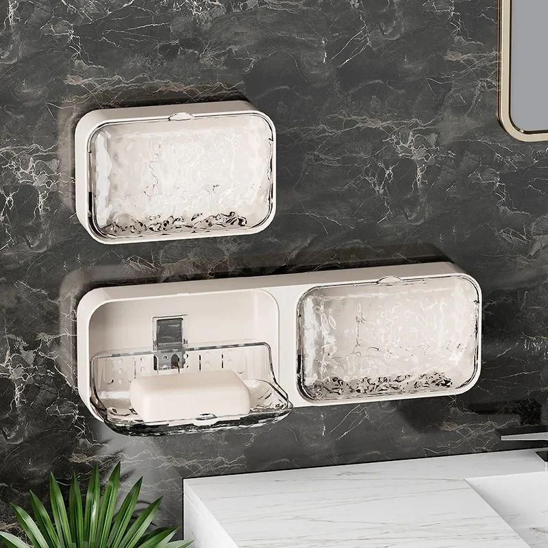 Wall Mounted Double Drain Soap Holder