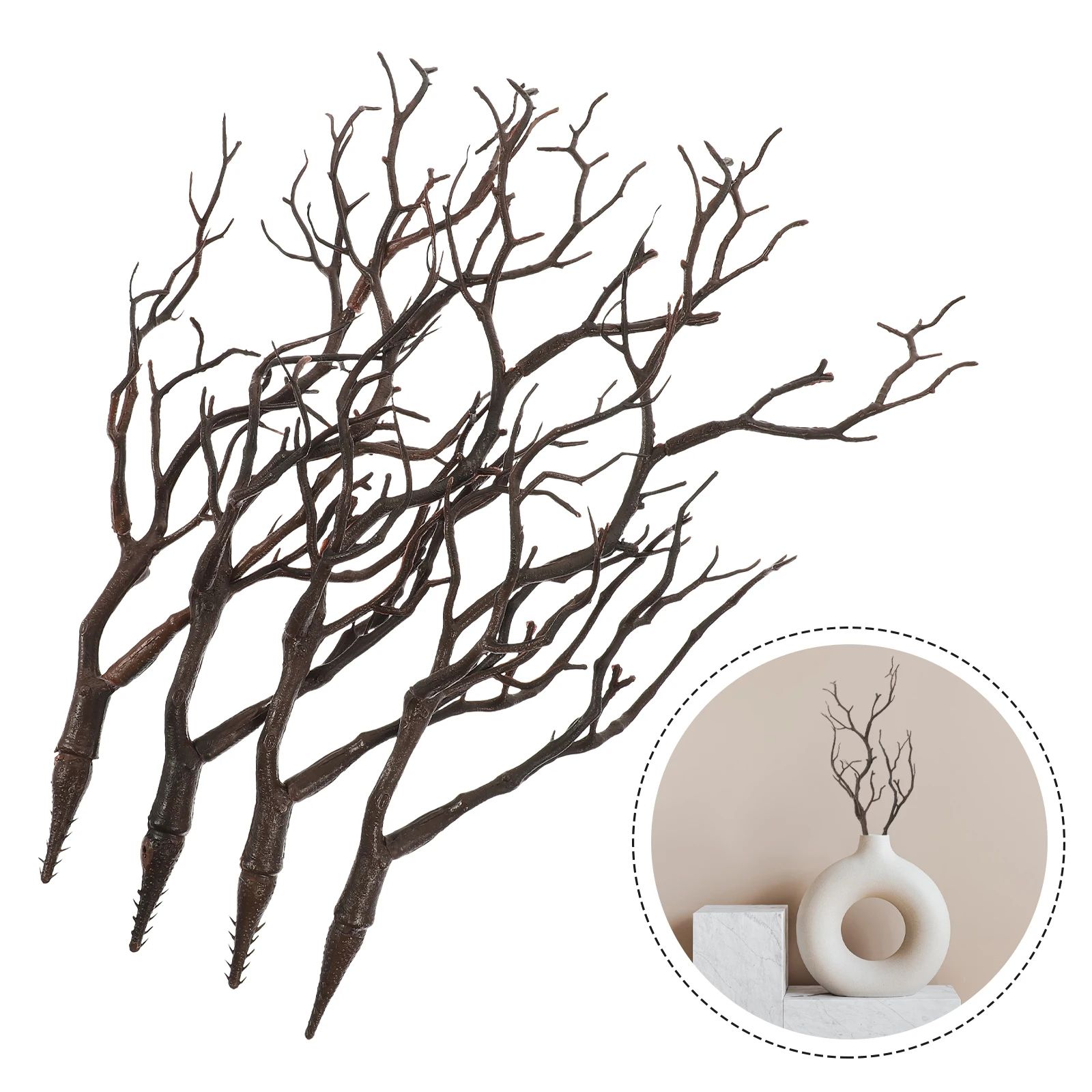 Rustic Artificial Antler Branches – Natural Look Decorative Dried Branches for Home Styling