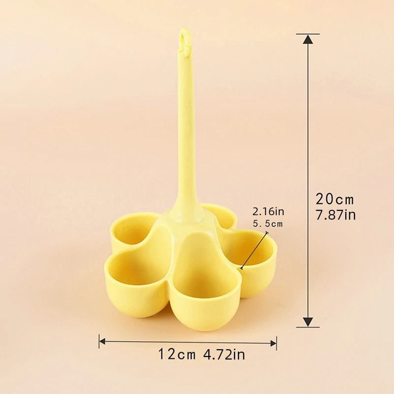 5-Hole Silicone Egg Cooker & Steaming Tray