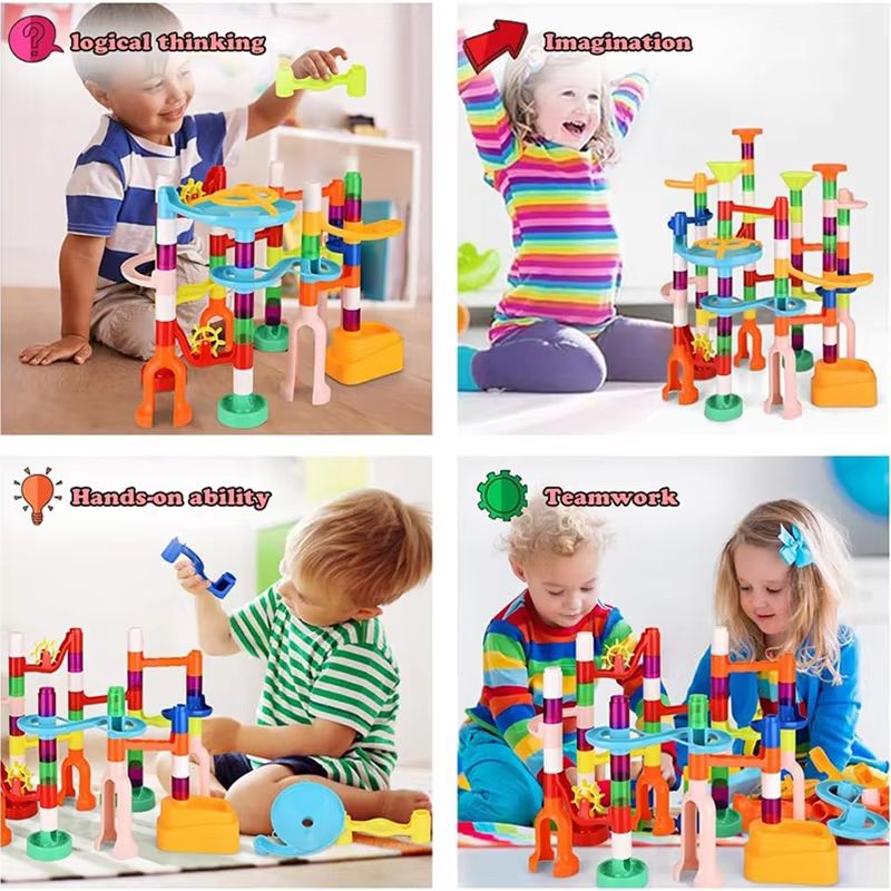 RingRun Marble-Track & Catapult Building Set – STEM Construction Toy for Kids