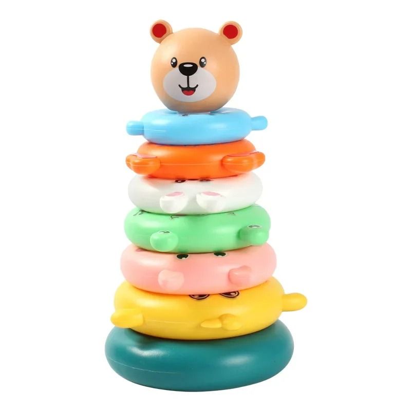 Bear Theme Montessori Pediatric Stacking Tower