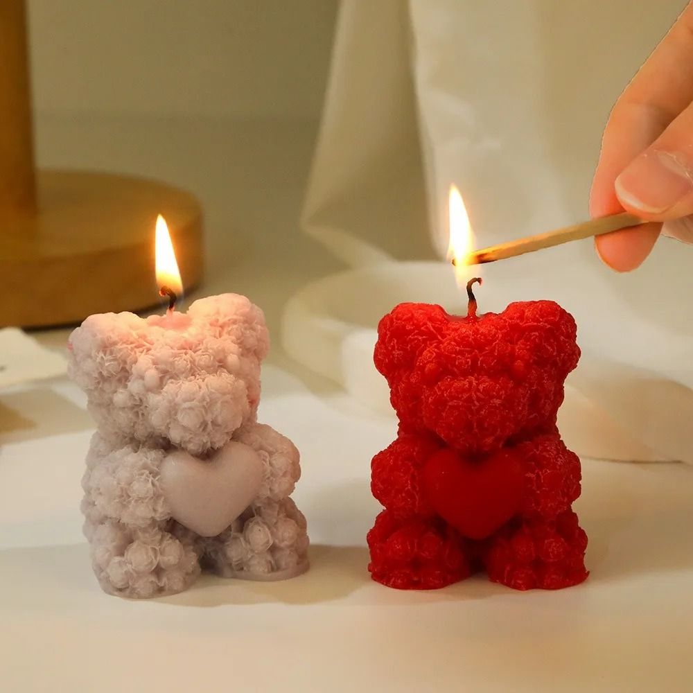 Creative Rose Bear Scented Candle