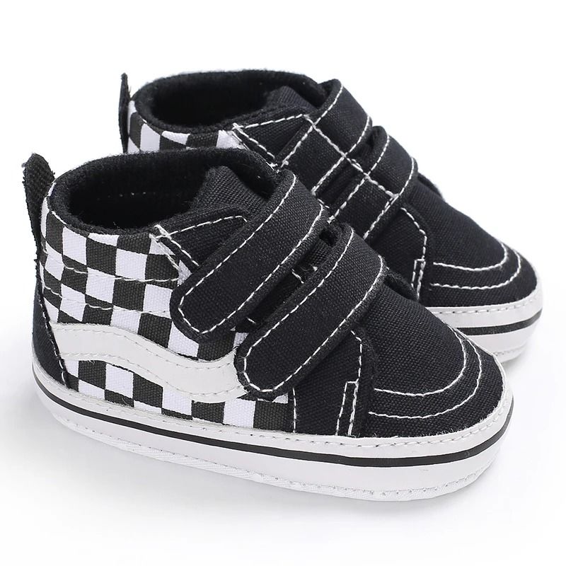 Soft Canvas Baby Walking Shoes with Flexible Sole