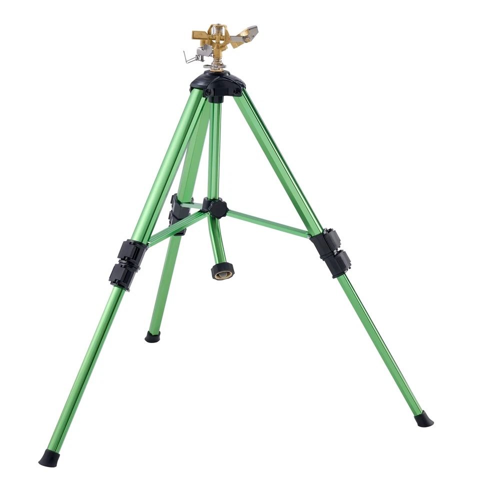 Spray Tripod Sprinkler Heavy Duty Lawn & Garden Irrigation System, Adjustable Height, Durable