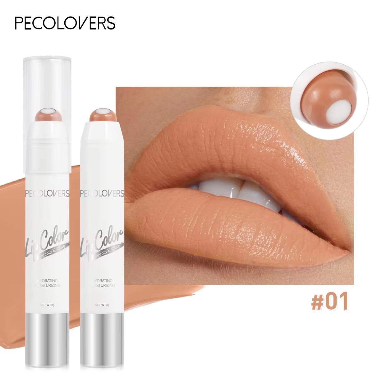 Moisturizing Rotating Lip Gloss Pen – Long Lasting Waterproof Gloss Lipstick