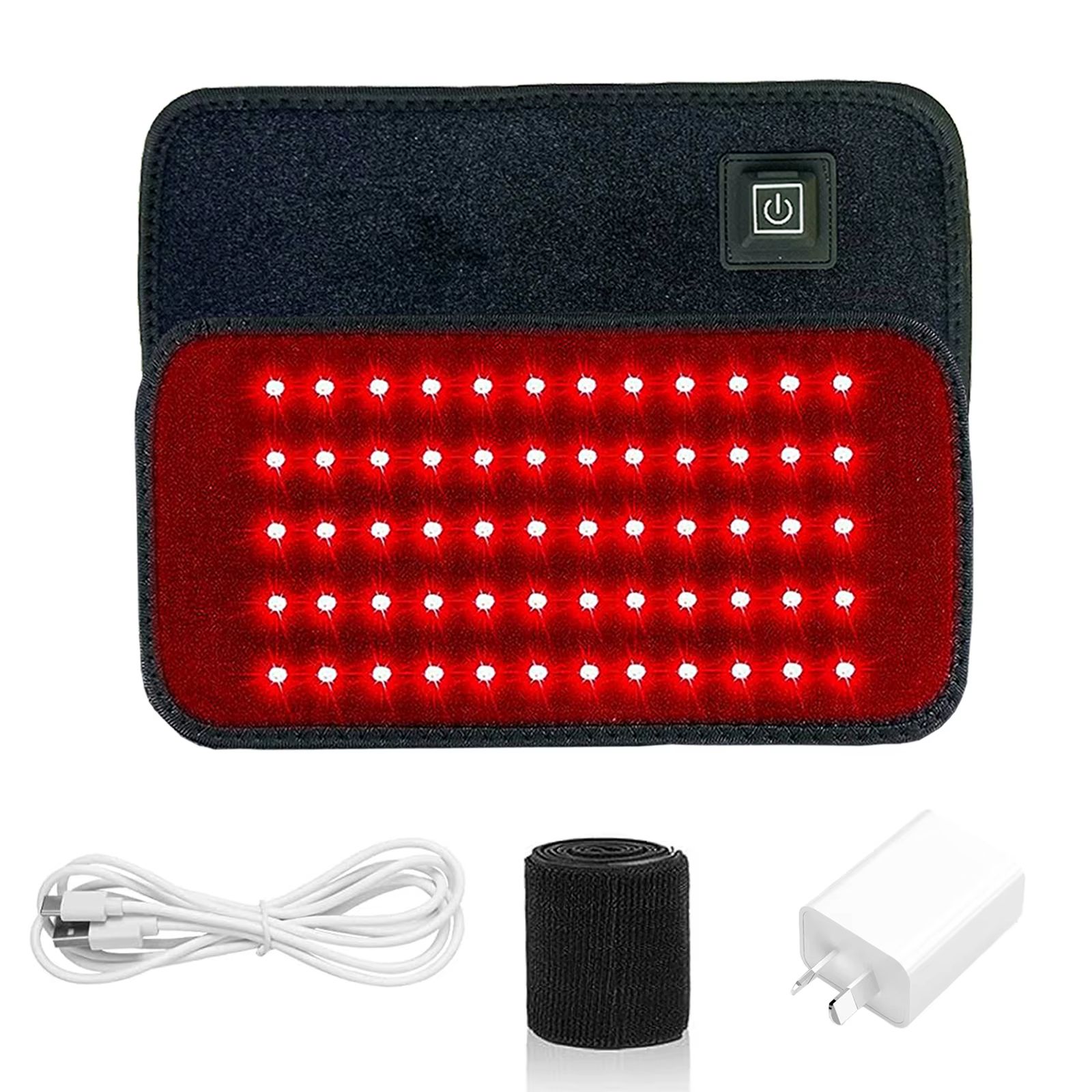 Red and Infrared Light Therapy Belt – 60 LED Waist Slimming Wrap with 850nm & 660nm Heat Therapy