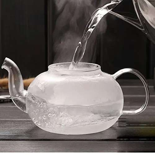 High Quality Heat Resistant Glass Tea Pot Practical Bottle Flower Tea Cup Glass Teapot with Infuser Tea Leaf Herbal