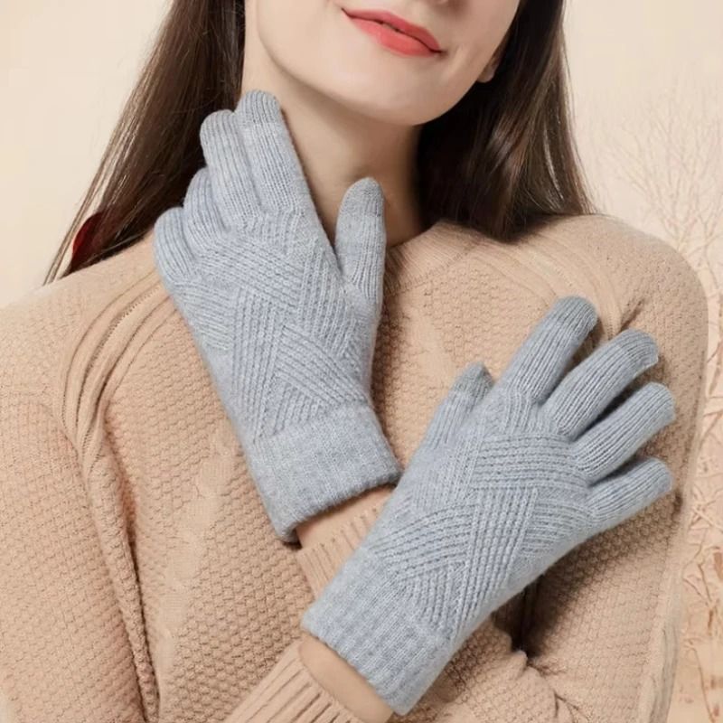 Warm Thermal Touchscreen Gloves Windproof Fleece Lined Winter Cycling Gloves