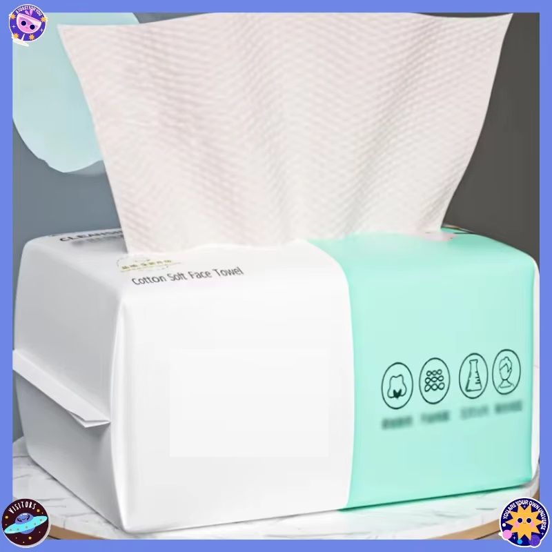 Reusable Face Towels, 50 Pack, Thickened Makeup Remover, Wet and Dry Use, Travel Cleanser Cloths