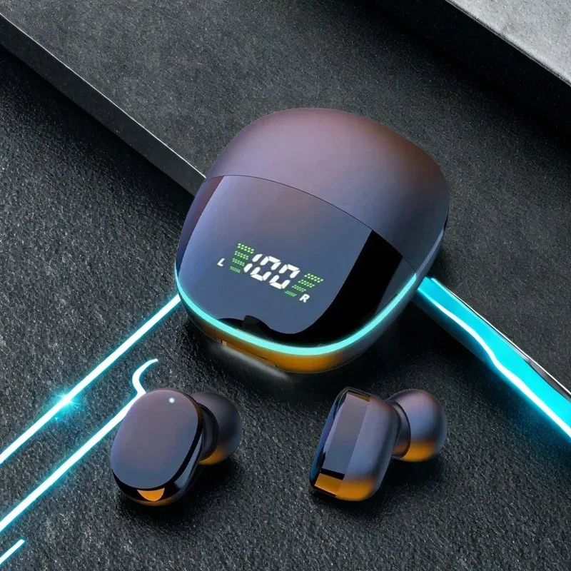 Waterproof Wireless Earbuds Bluetooth Headphones with LED Display Charging Case