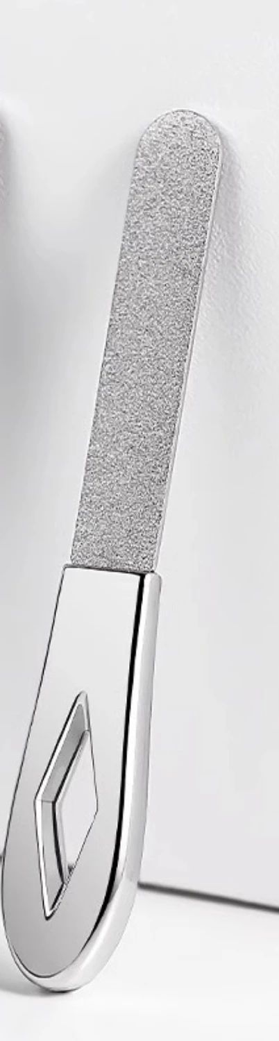 SteelEdge Pro Stainless Steel Nail File – Double-Sided Heavy-Duty Nail File with Sandblasted Finish