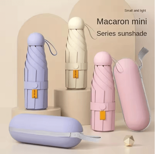 Capsule Mini Travel Umbrella Ultra Light compact travel umbrella with UV Protection