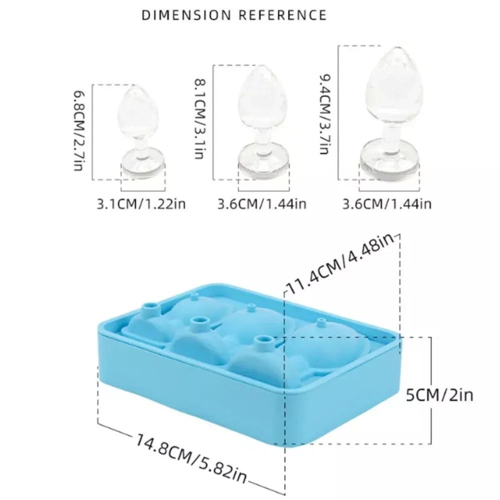 Premium Funny Silicone Ice Cube Maker – Easy-Fill Leak-Proof Tray with Lid