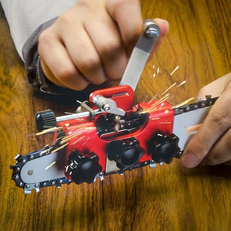 Portable Chainsaw Chain Sharpener Kit With Electric Grinder