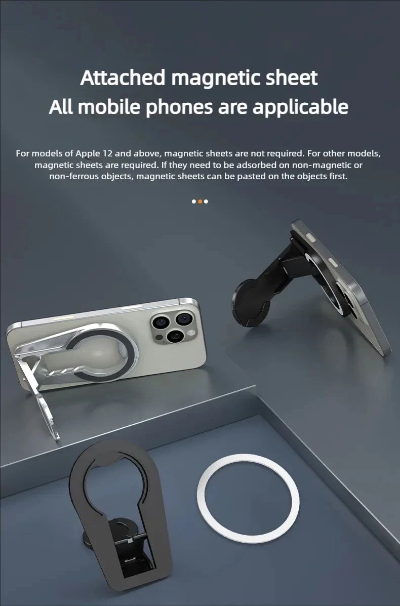 MagSafe Magnetic Phone Grip Stand Foldable Dual Holder