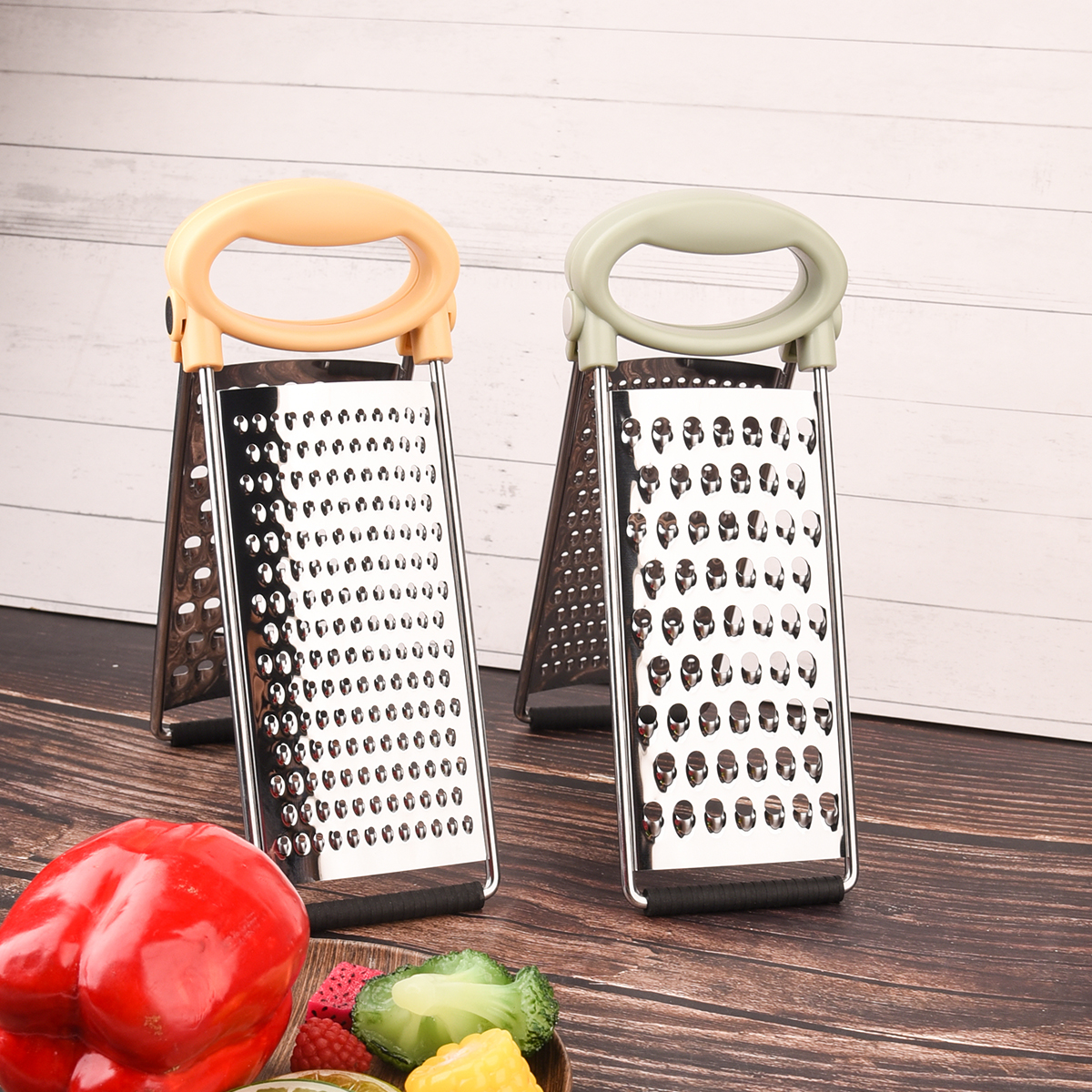 Two Sided Detachable Stainless Steel Potato Shredder & Vegetable Chopper