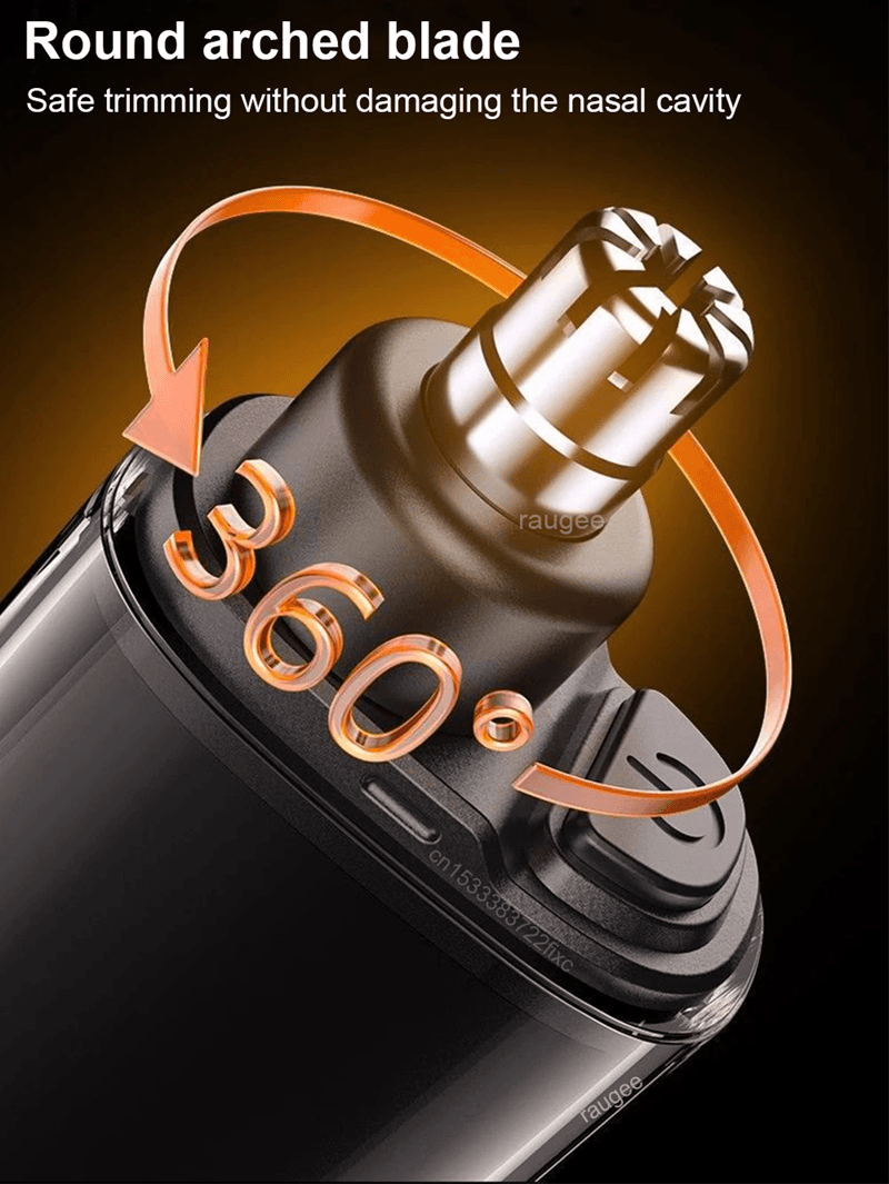 PrecisionGroom USB Rechargeable Nose & Ear Hair Trimmer