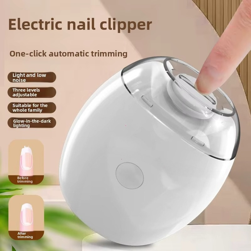 Electric Nail Trimmer with LED Light Pain Free Baby and Adult Nail Clipper
