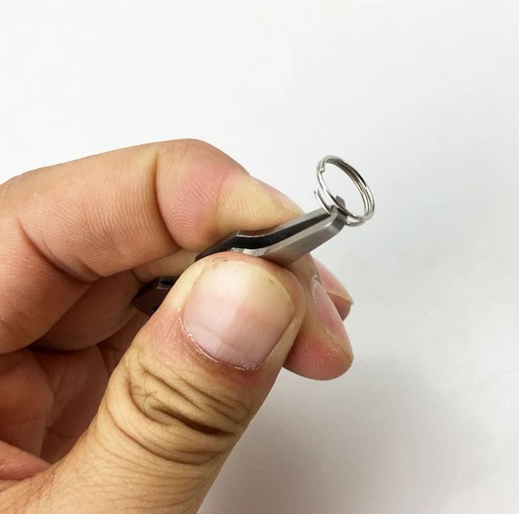 Compact Fishing Line Cutter & Split Ring Opener Stainless Steel Fly Fishing Nippers