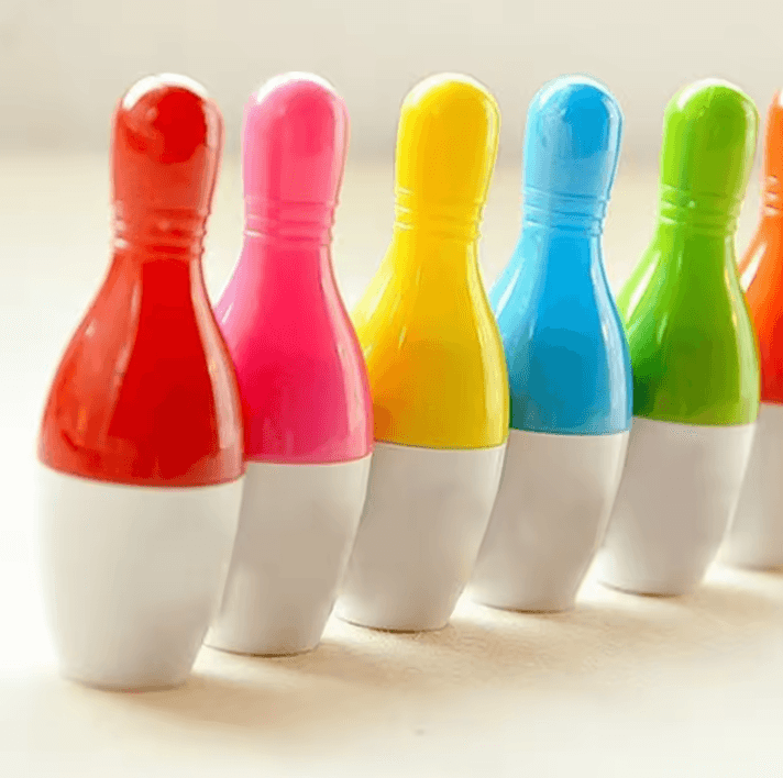 5-Piece Creative Ballpoint Pen Set – Fun Bowling Simulation School Stationery