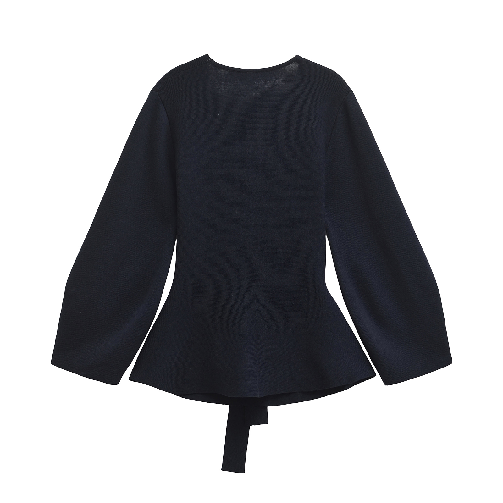 TRAFSHE Women's Knit Blazer with Belt, Retro V-Neck Long Sleeve Coat with Shoulder Pads, Versatile Spring and Fall Jacke